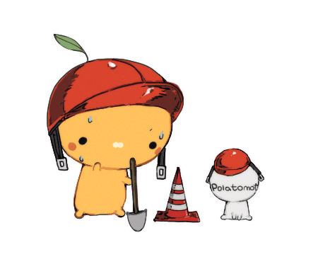 Potato holding a shovel